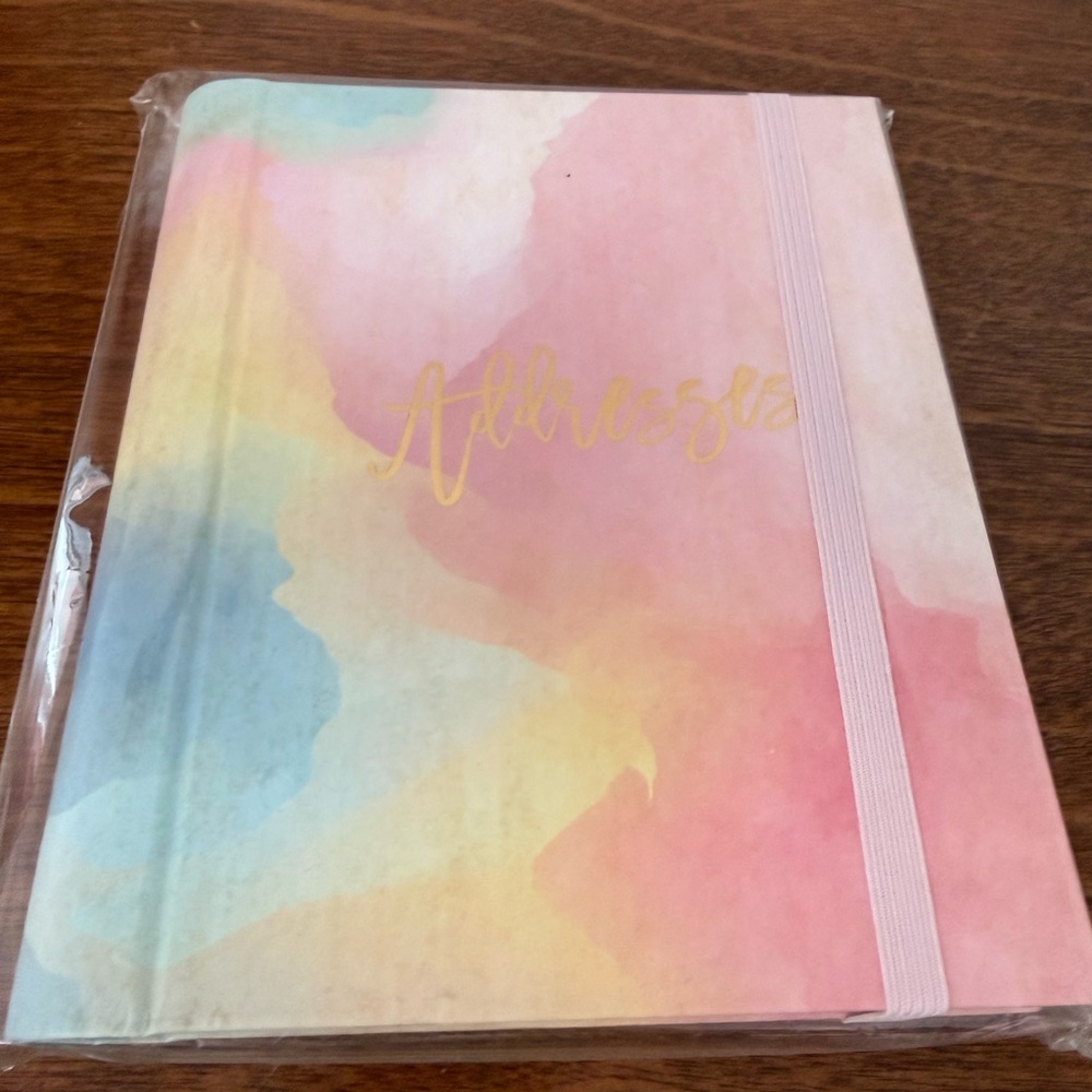 Pastel Watercolor Address Book and Internet Password Journal